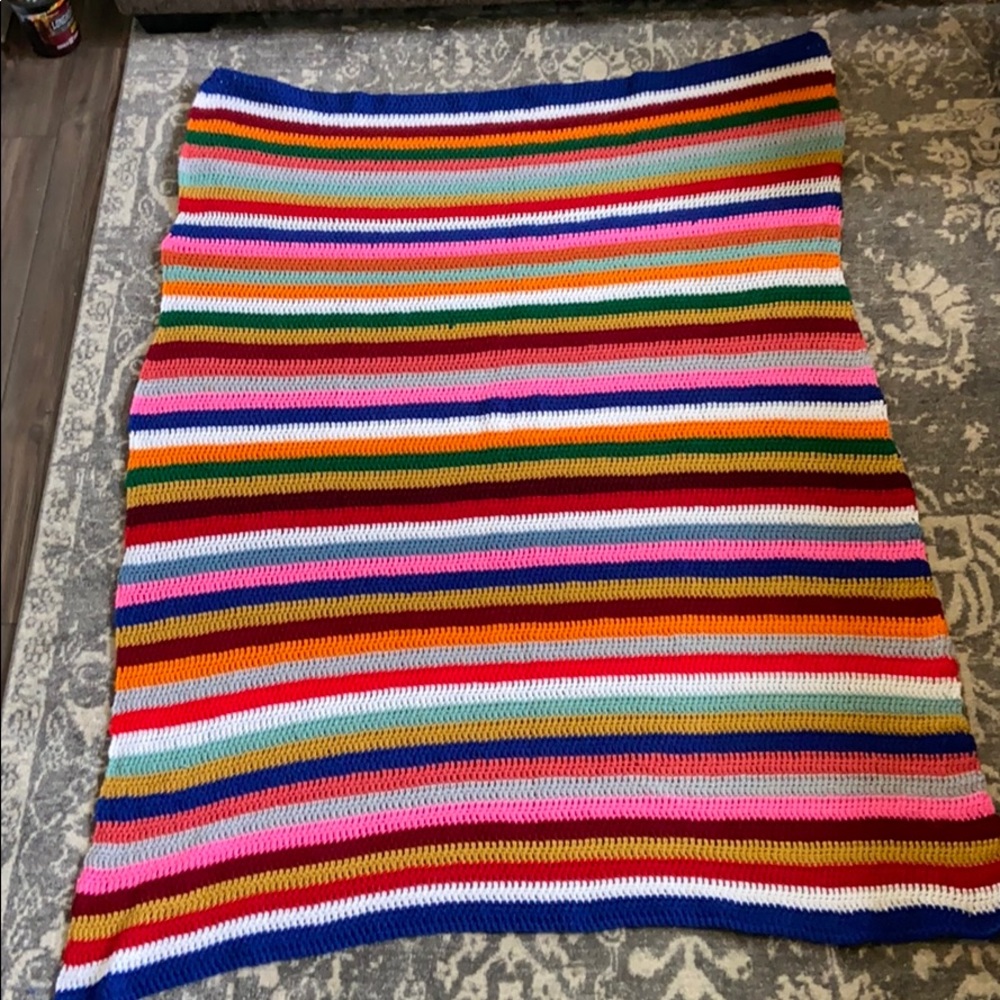 Handmade crocheted blanket